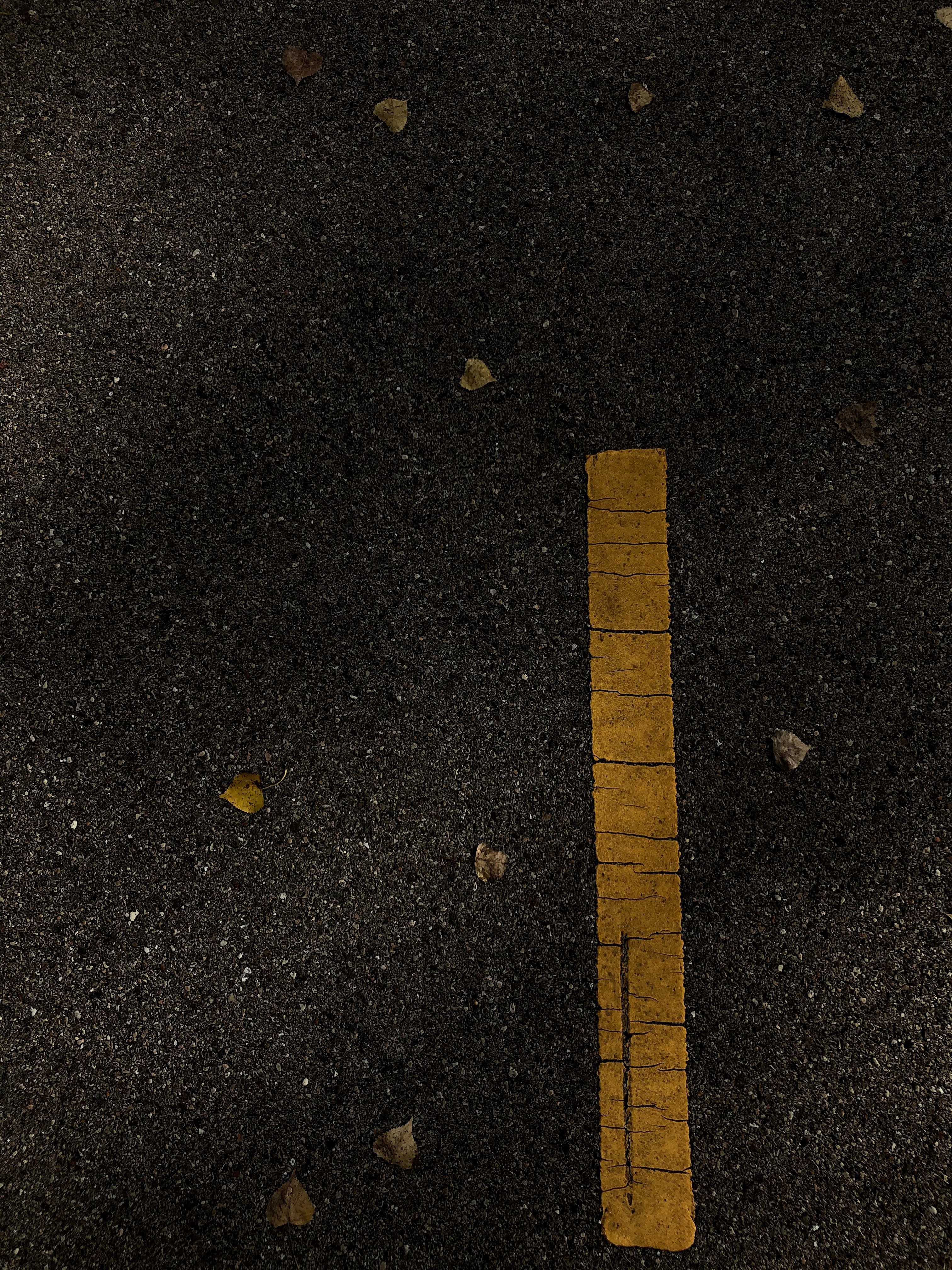 Despite being cracked, slit, destroyed and alone... still straight.